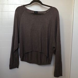 Brown long sleeve top